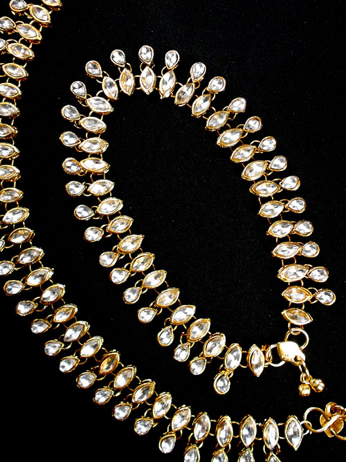Meena Silver Anklet