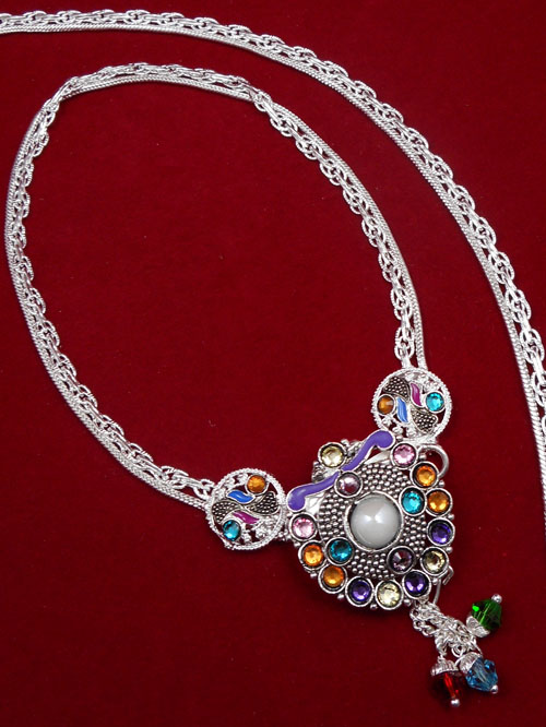 Meena Silver Anklet